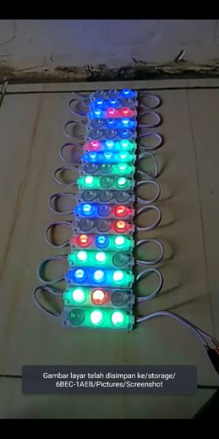 LED 3 MATA 24 volt RGB main keren baget