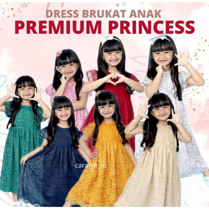 KHUSUS PREORDER DRESS BRUKAT GAMIS ANAK CUSTOMS