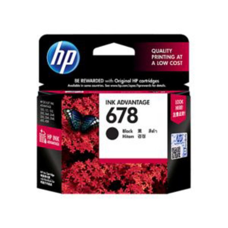 Catridge hp 678 black and 678 color original 100%