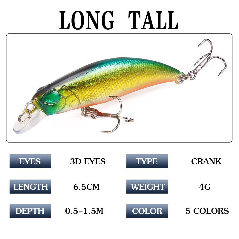 4g/6.5cm Spinner Bait CrankBait Lure For Fishing Plastic Bait SwimBait Lure Floating Top Water Lure Tackle Fishing Bait Set Gewang Buzz Bait Lure Umpan Mancing Fishing Bait Fishing Accessories Fish bait Fishing Lure CrankSet Fishing Gear Minnow Lure