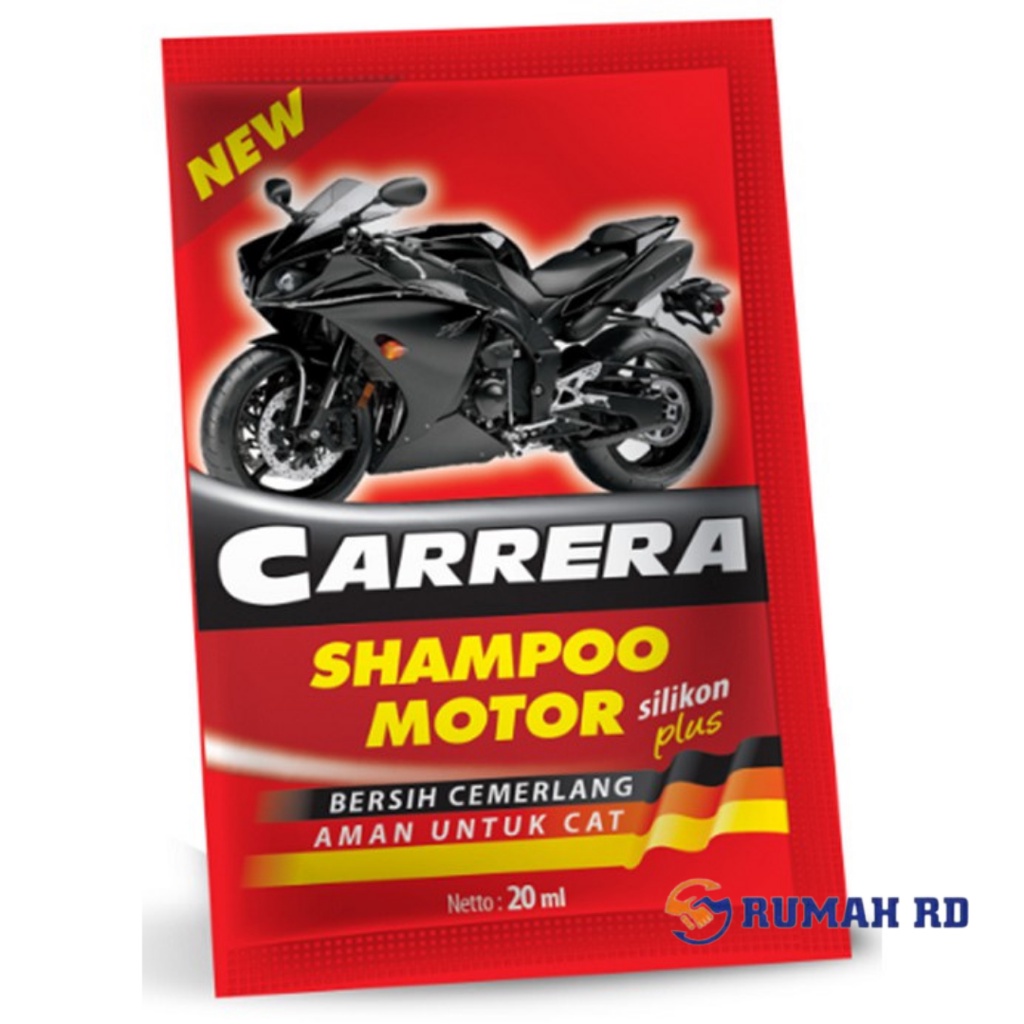 Carrera Shampoo Motor Sachet 20ml Shampo Mobil Carrera Renteng Sabu Cuci Motor 3013
