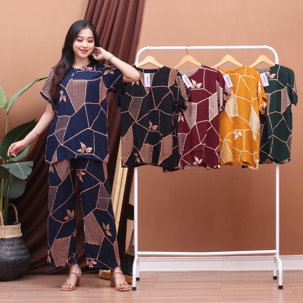 Piyama Batik / Setelan CP batik Rayon Katun / Setelan CP adem