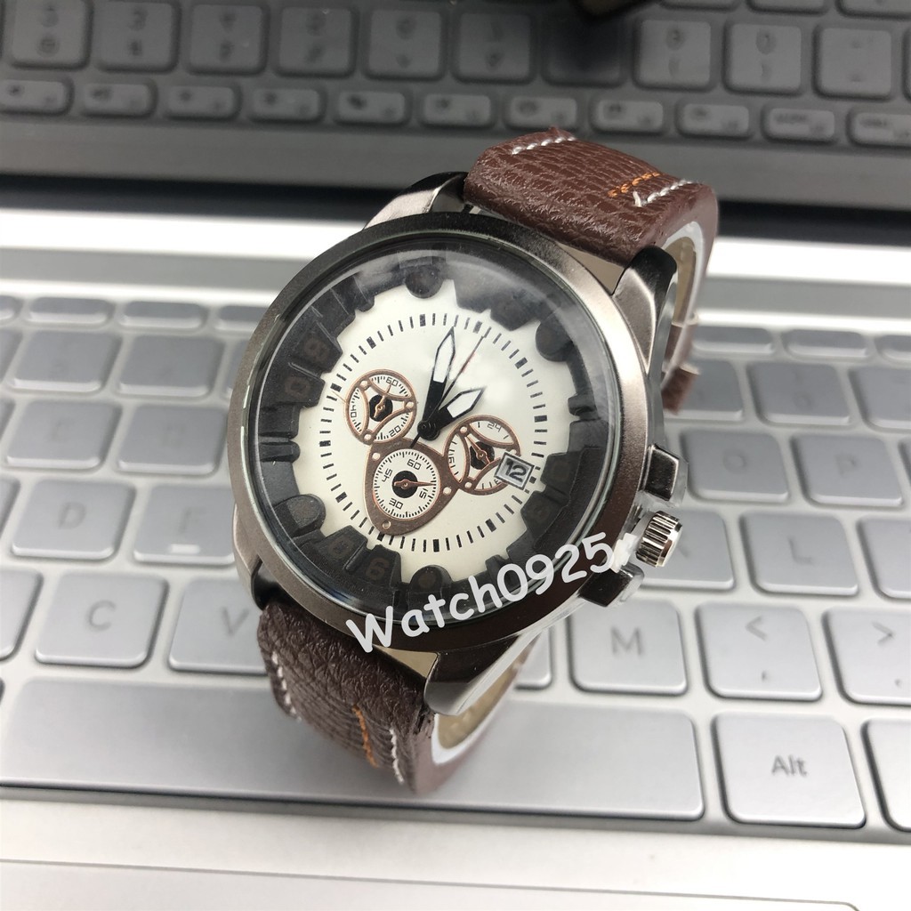 ✅[COD] Jam Tangan Pria Kulit vios murah import grosir premium arloji pria Analog men watch M82