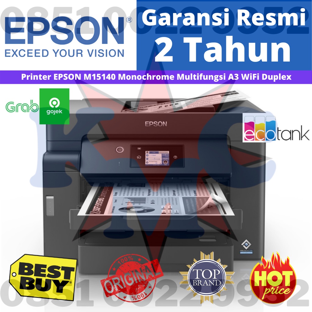 PRINTER EPSON M15140 MONOCHROME MULTIFUNGSI A3 WIFI DUPLEX