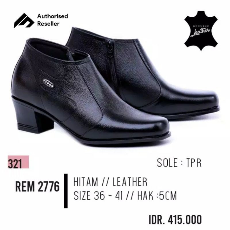 SEPATU BOOT FORMAL WANITA GAREU REM 2776 - SEPATU FORMAL WANITA