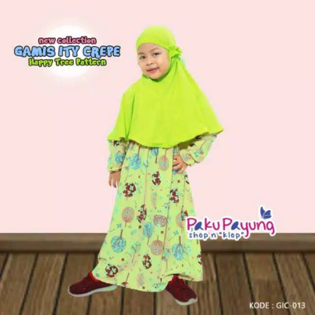 gamis anak/gamis murah/gamis katun anak/gamis ity crepe