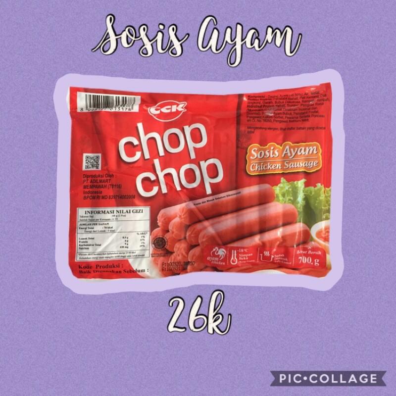 

Sosis ayam Chop chop