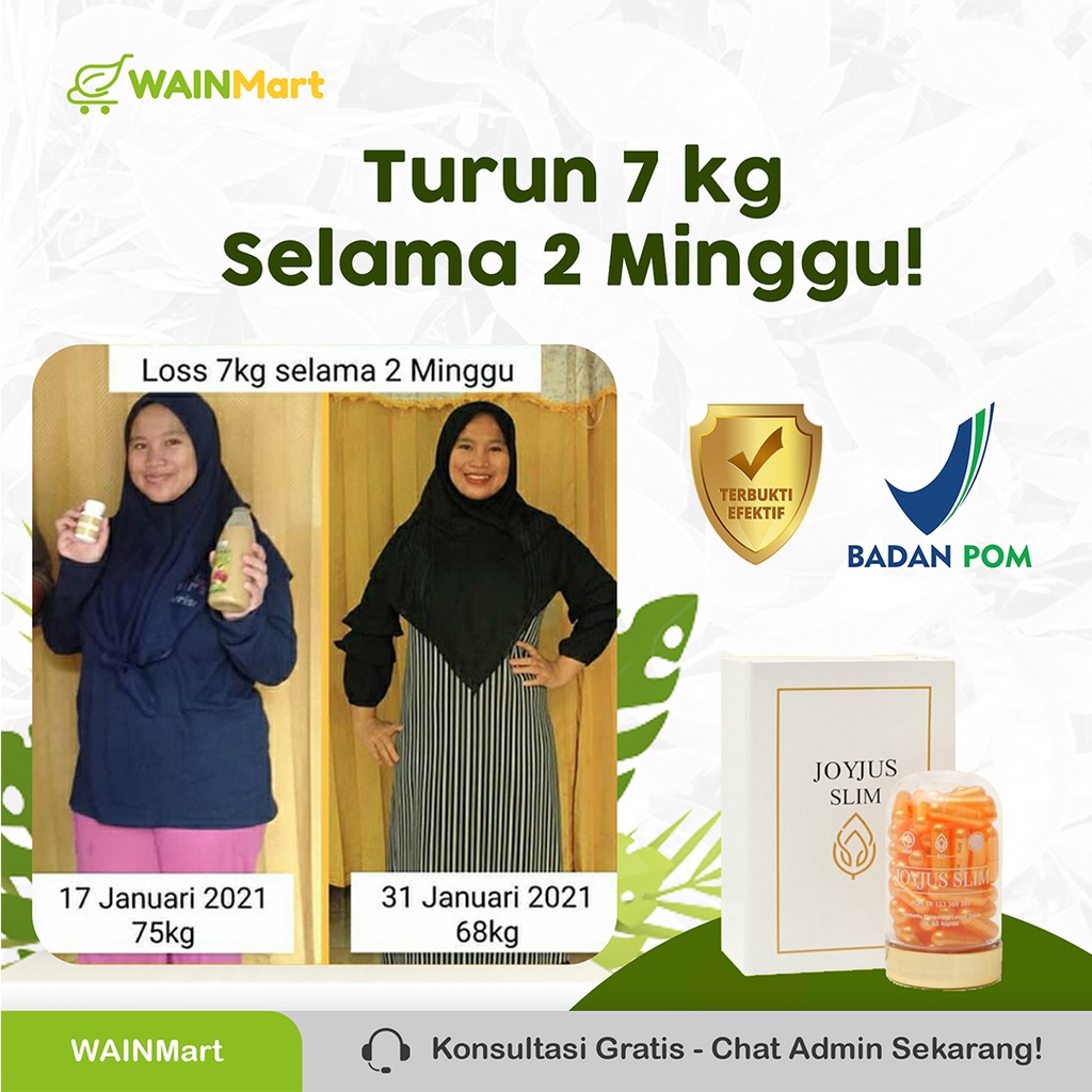 JOYJUS Slim Kapsul Original Pelangsing Herbal Original Joyjus Slim Fiber Collagen Slimming Capsul Alami Turunkan Berat Badan Diet Detox