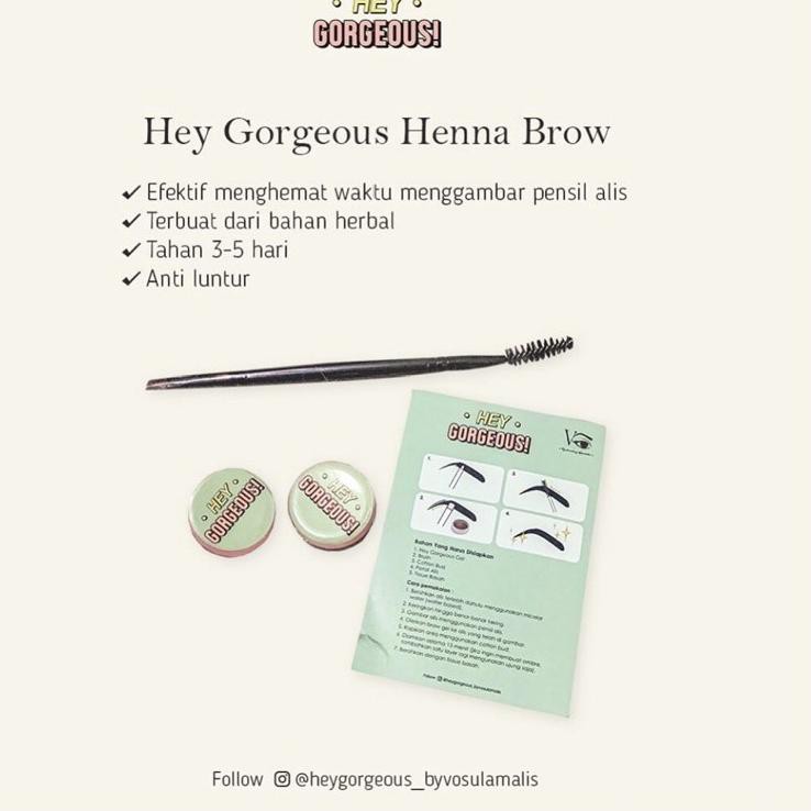 ➪ brow henna hey gorgeous ✽