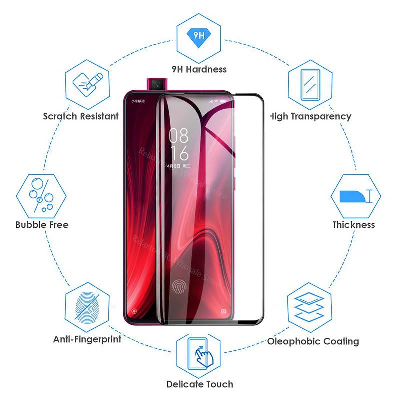 2pcs 9D mi9t protecive Glass For xiaomi mi 9t Full Glue screen protector on xiomi 10T 9 se 9se mi9 t t9 9tpro tempered Glas Film