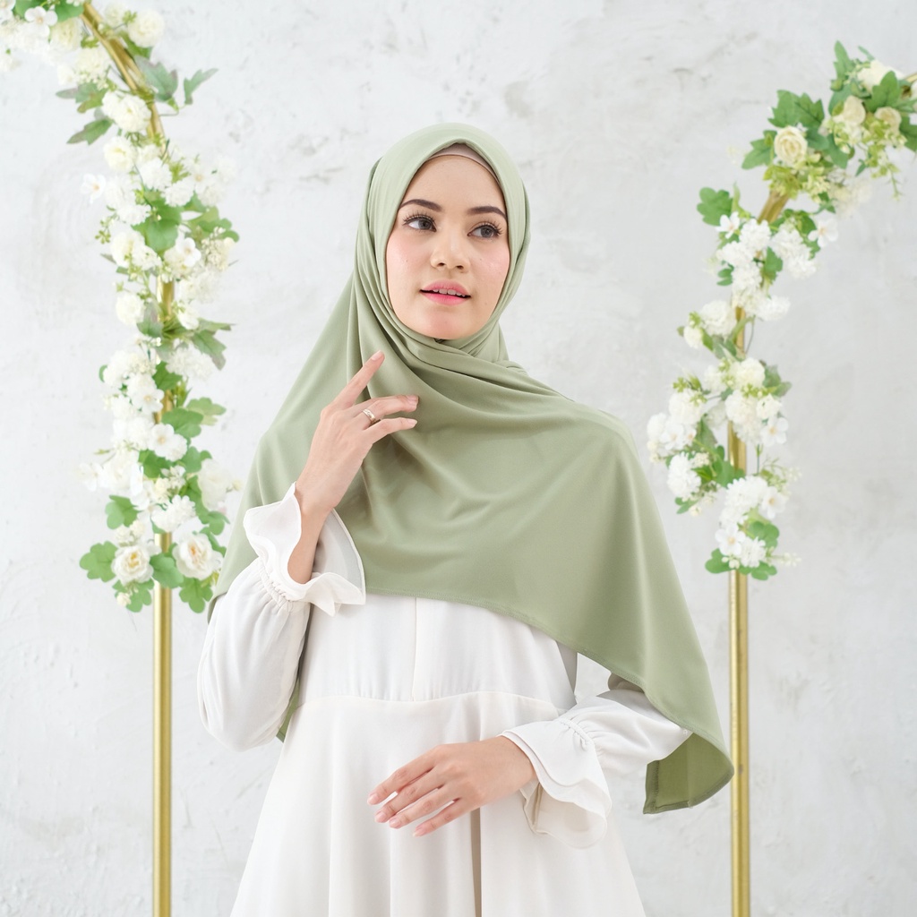 Izzy Square Instant - Albata Hijab-Izzy Sage Green