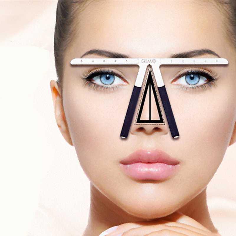 GIMO Penggaris Alis Eyebrow Ruler Measure Shaping Tool