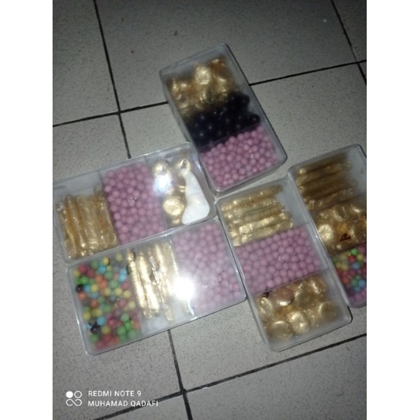 Toples Kue 3 Sekat 500 gram Toples Permen Coklat Bening 3 Sekat