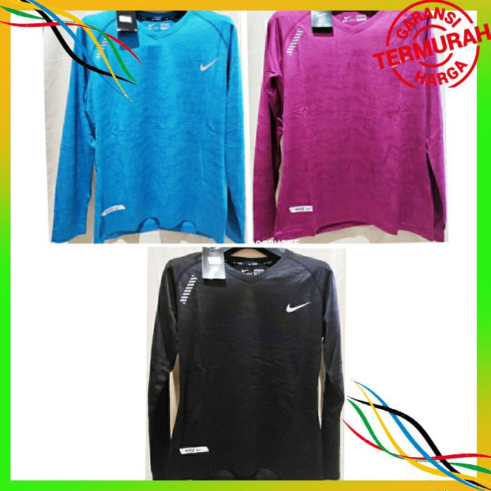 OLAHRAGA BAJU KAOS DRYFIT OLAHRAGA WANITA NIKE LENGAN PANJANG BAYAR COD