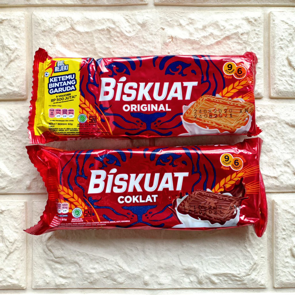 Biskuat Original Coklat 50gr Wonderfulls Cashew Butter 84gr Biskuit Biscuit Cemilan Snack Anak 50 84