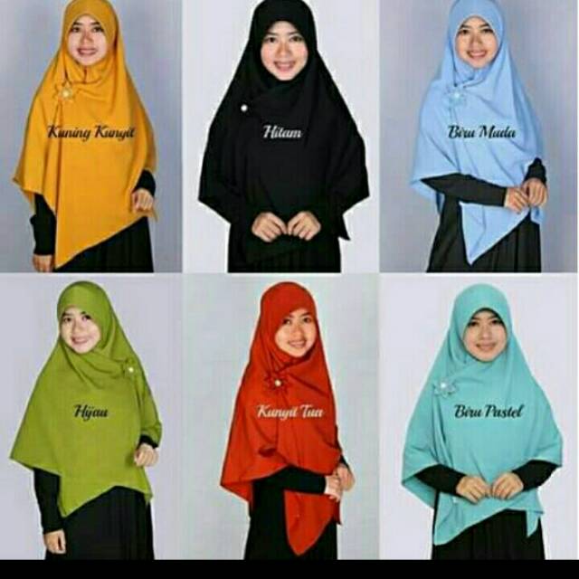 Segiempat wolfis 120x120. Square khimar jilbab syari