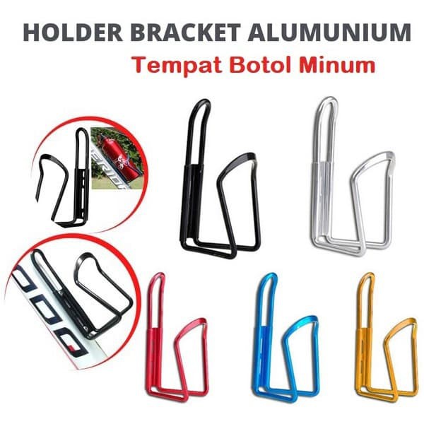 Holder Botol Minum Sepeda Aluminium Dudukan Tempat Botol Minum Sepeda