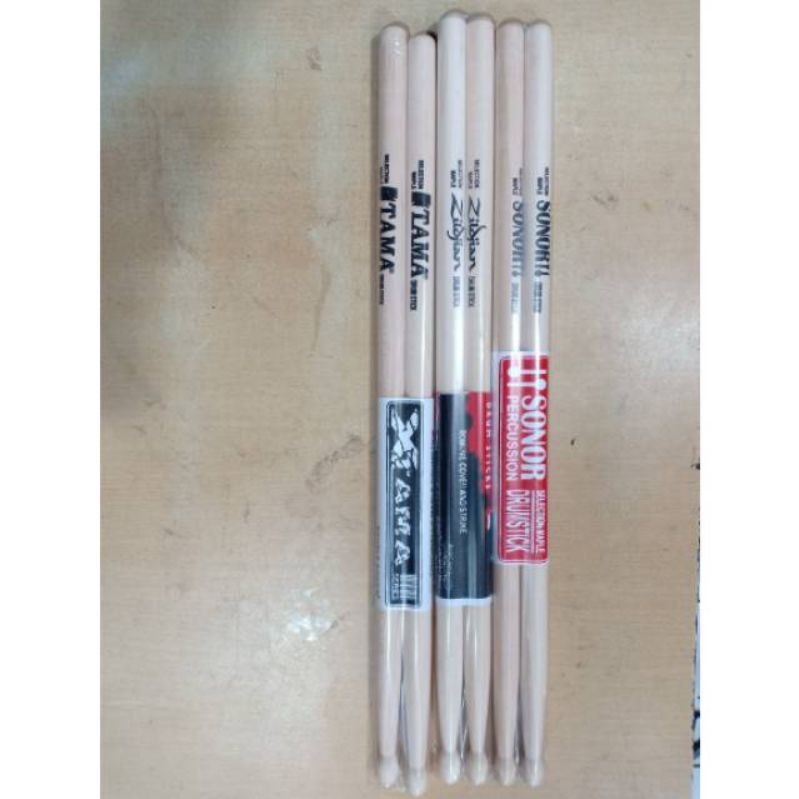 1 pasang stik drum maple