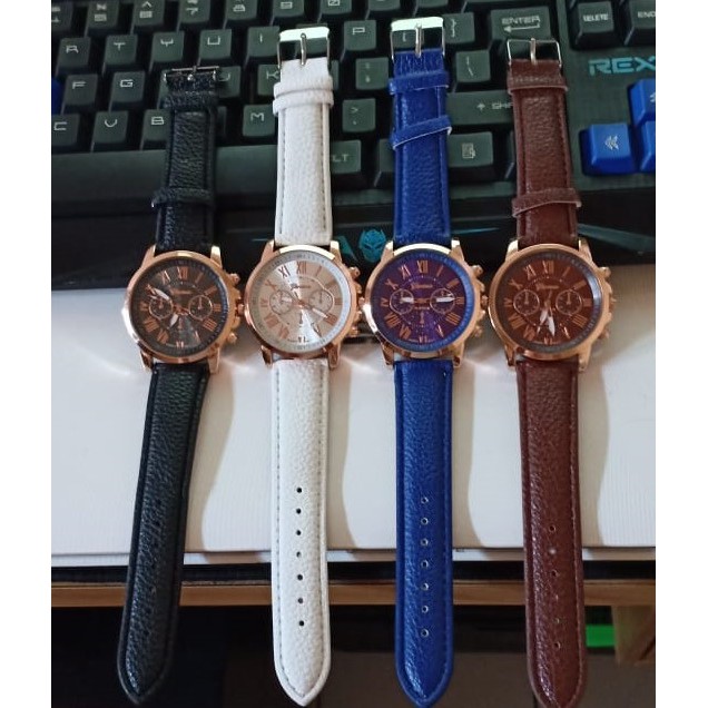 Jam Tangan Wanita Geneva Kulit Chrono