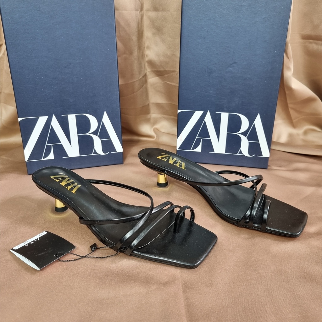 SANDAL ZR WANITA HEELS METALLIC