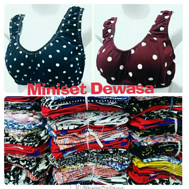 Miniset Mini Set Wanita Dewasa Cewek Remaja Busui Ibu Menyusui Motif Katun Lembut Nyaman Dan Murah