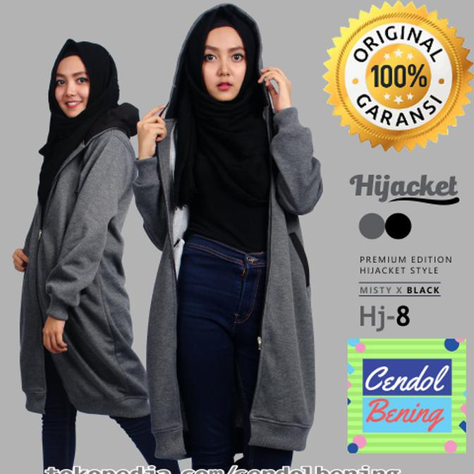 Fresh Jaket Hijaber Premium Tebal Original /Jaket Hijab Panjang Syari