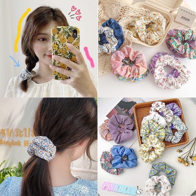 scrunchie elastis KOREA karet ikat rambut fashion Bunga Daisy