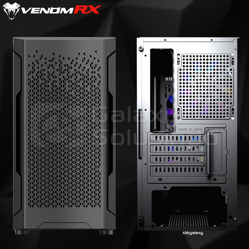 VenomRX URRA Tempered Glass Side Gaming Case