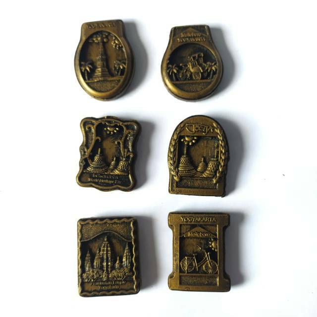 (BISA COD) SATU SET MAGNET KULKAS MINI FIBERGLASS ISI 6 PCS UKURAN 3 CM - SOUVENIR MURAH KHAS JOGJA