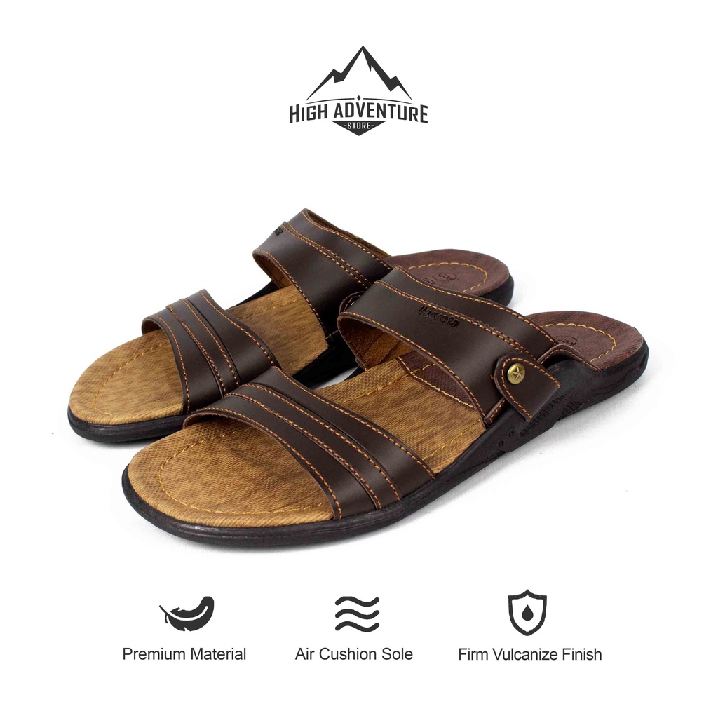 Sandal Slide Kulit Pria Model Terbaru Kualitas Premium YOTA