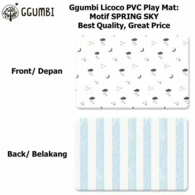 Ggumbi Licoco PVC Play Mat - Spring Sky