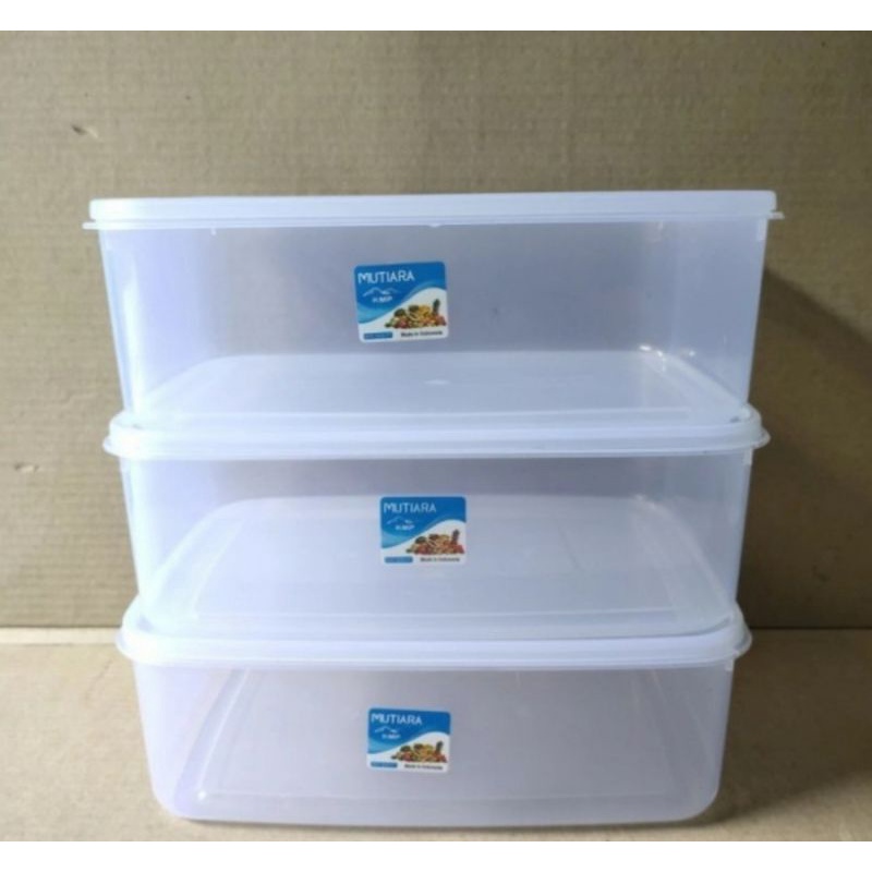 Food Box 3500ml Plastik / Kotak Makan 3500 ml / Toples KMP MUTIARA