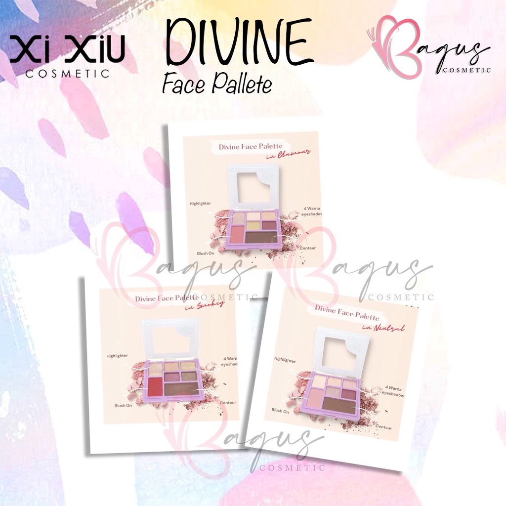 ⭐BAGUS⭐ XI XIU Divine Face Pallete | Palet Make Up Blush On Eyeshadow