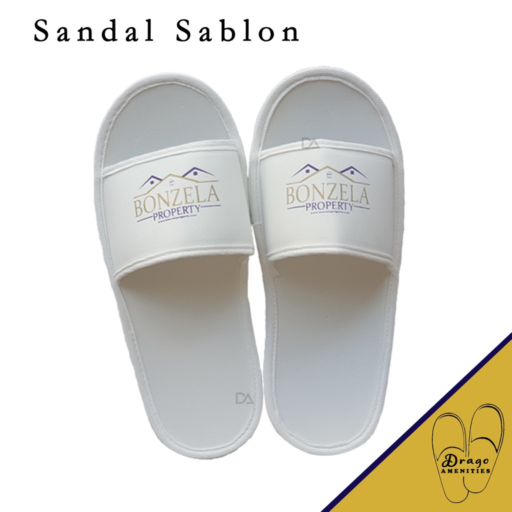 CUSTOM SABLON!! Sandal Hotel Custom Sablon Spa Souvenir Salon