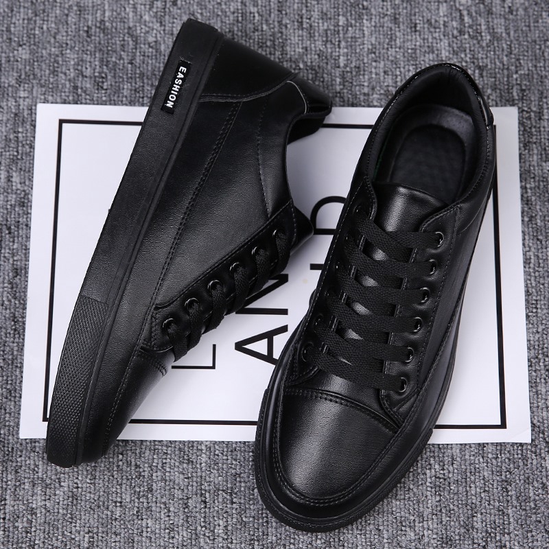 mens black work sneakers