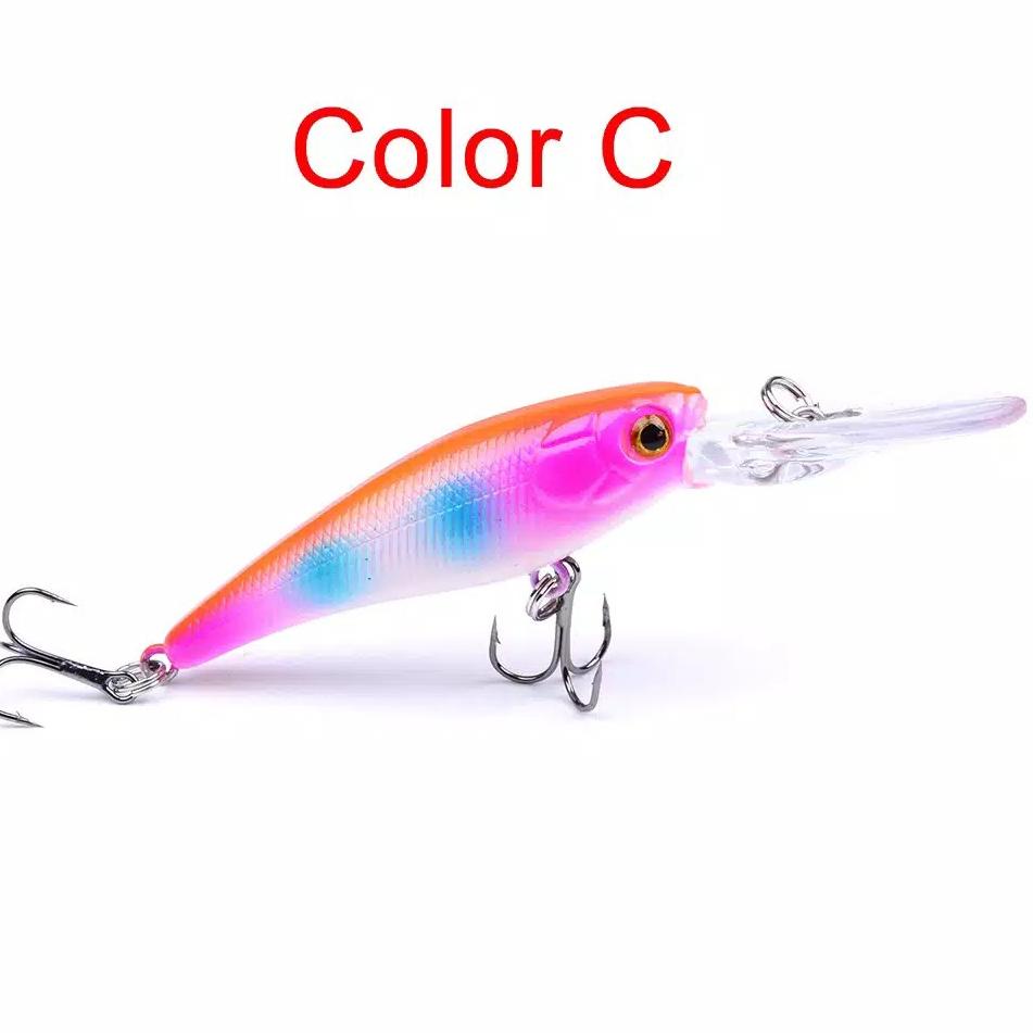 "SKI. 606308" Umpan Pancing  Minnow Minow Fishing Lure Casting Set Murah Proberos Pensil Laut Trolli