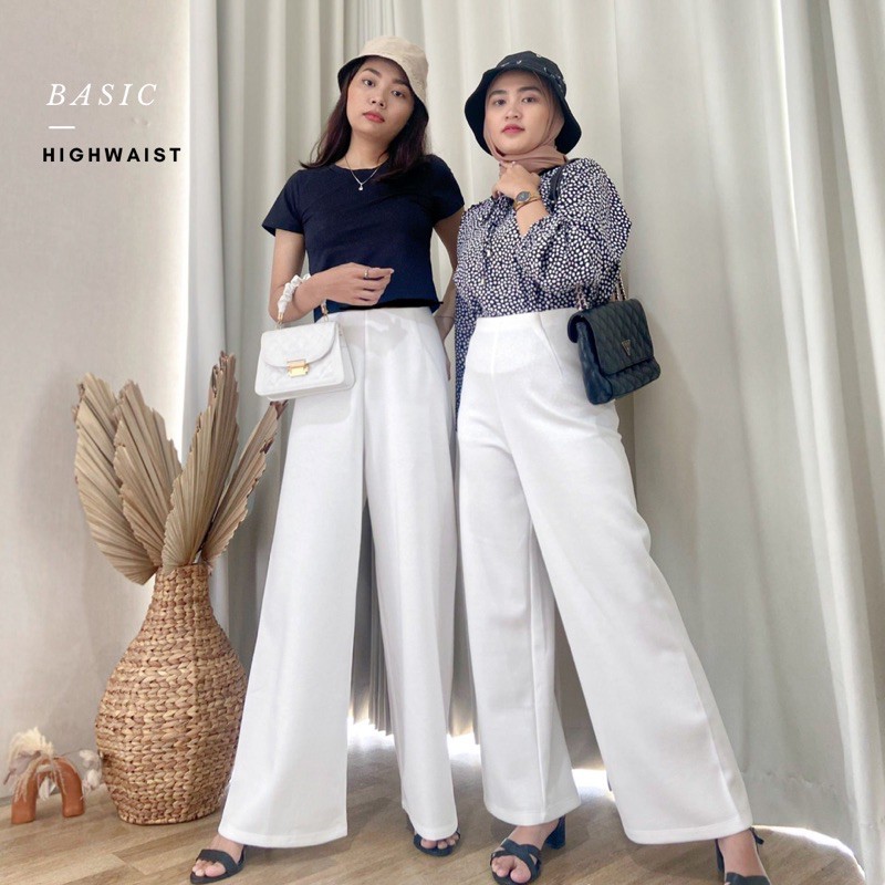 HIGHWAIST KULOT | REKOMENDASI NABILA ZIRUS CELANA KULOT BASIC PREMIUM TEBAL