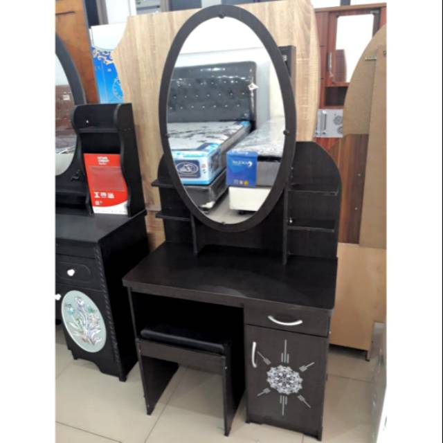 [PEKANBARU FREE ONGKIR] Meja Rias Sliding / Hitam