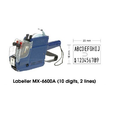 

Labeller Mx-6600 A ( 10 Digits,2 Lines, Abjad )