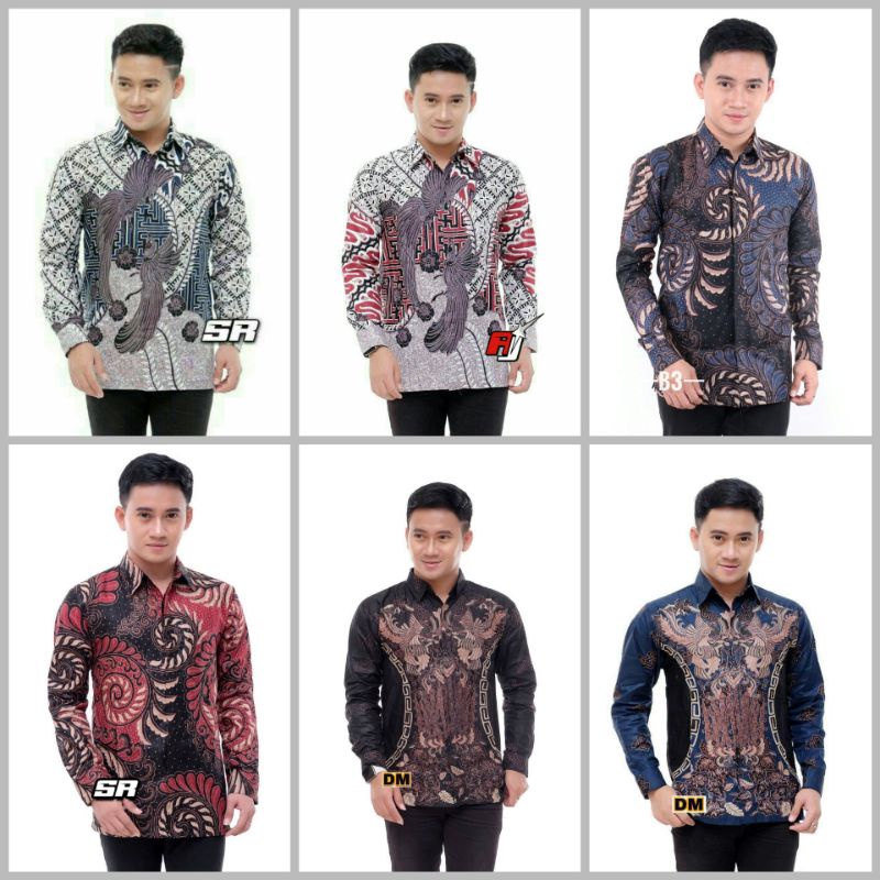 Baju Pria Lengan Panjang Kemeja Batik Murah