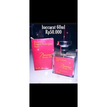parfum baccarat 60ml segel & box