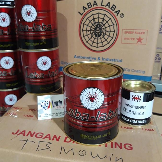 POXY EPOXY FILLER WHITE PUTIH LABA LABA SPIDER cat dasar plat 1KG Termurah