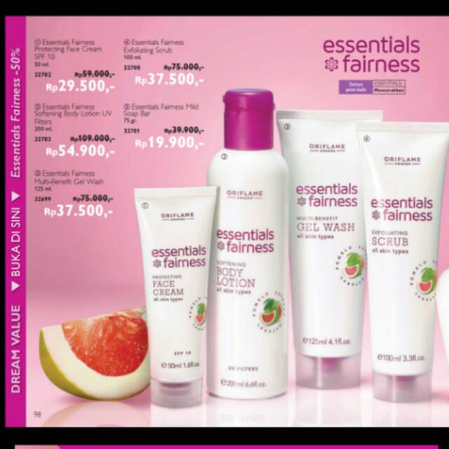 cream essentials fairness