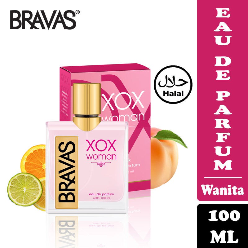 BRAVAS XOX FOR WOMAN  100 ML EDP (Tidak Bisa kirim ke luar pulau dengan JNT)