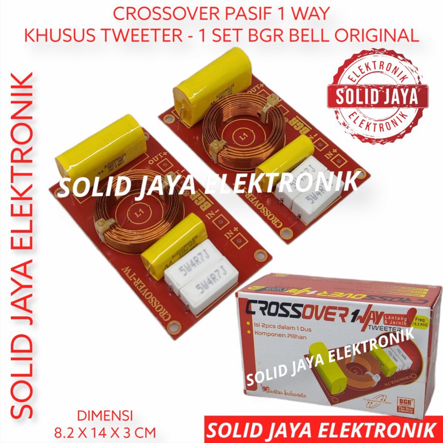 KIT CROSSOVER TWEETER 1 WAY KROSSOVER PASIF TWITER TWETER TWETER TWITER HI HIGH ISI 2 BELL BGR ASLI