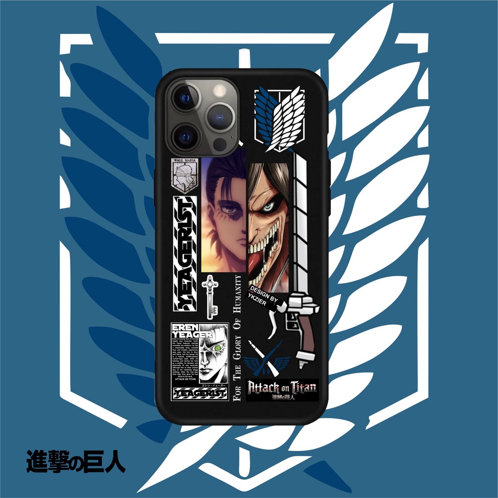 Case Vivo V5 V7 V9 V11 V15 V20 V21 V27E 4G 5G [SNK] AOT Anime Attack On Titan Shingeki No Kyojin Softcase