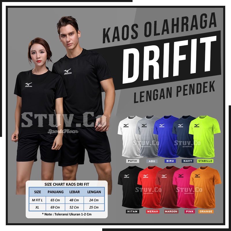 BAJU DRIFIT PRIA WANITA RUNNING JOGGING FUTSAL SEPAKBOLA PREMIUM