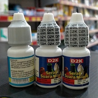 D2K Serak / Suara Hilang obat burung sakit serak suara hilang kik kik untuk semua jenis burung
