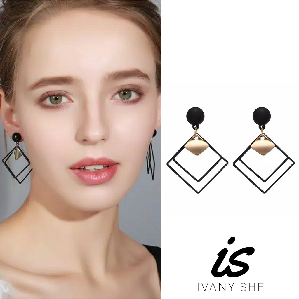 Premium Quality Anting fashion korea import aksesoris pesta perhiasan wanita earring giwang emas bkk
