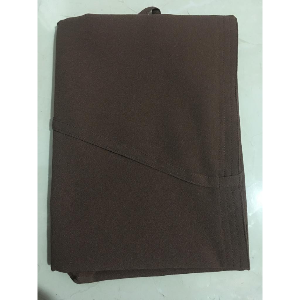 HIJAB/JILBAB/KERUDUNG MARYAM 2LYER NON PET/BERGO MARYAM DIAMOND/HIJAB INSTAN-Mocca